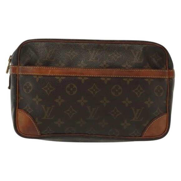 LOUIS VUITTON Monogram Compiegne 28 Clutch Bag M51845 LV Auth ti3333 - Picture 2 of 16
